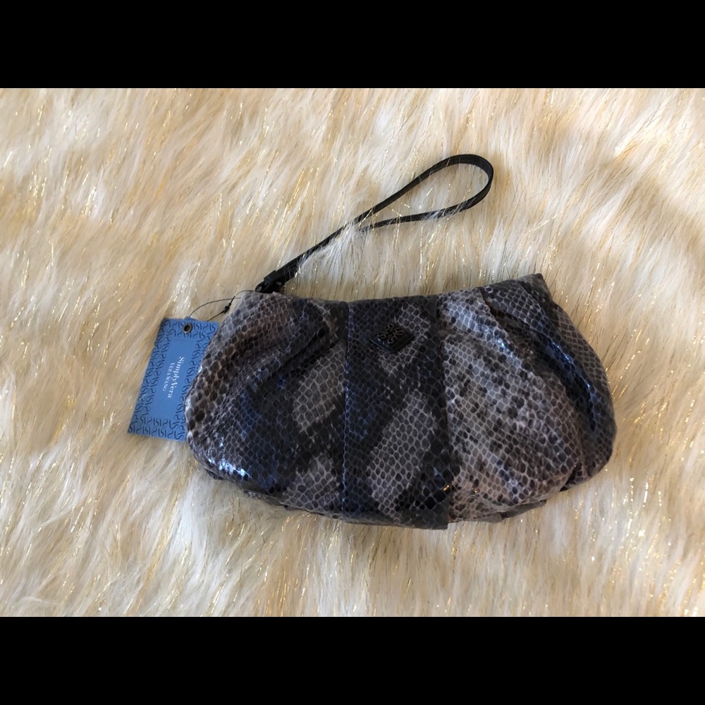 Simply Vera Snakeskin wristlet
